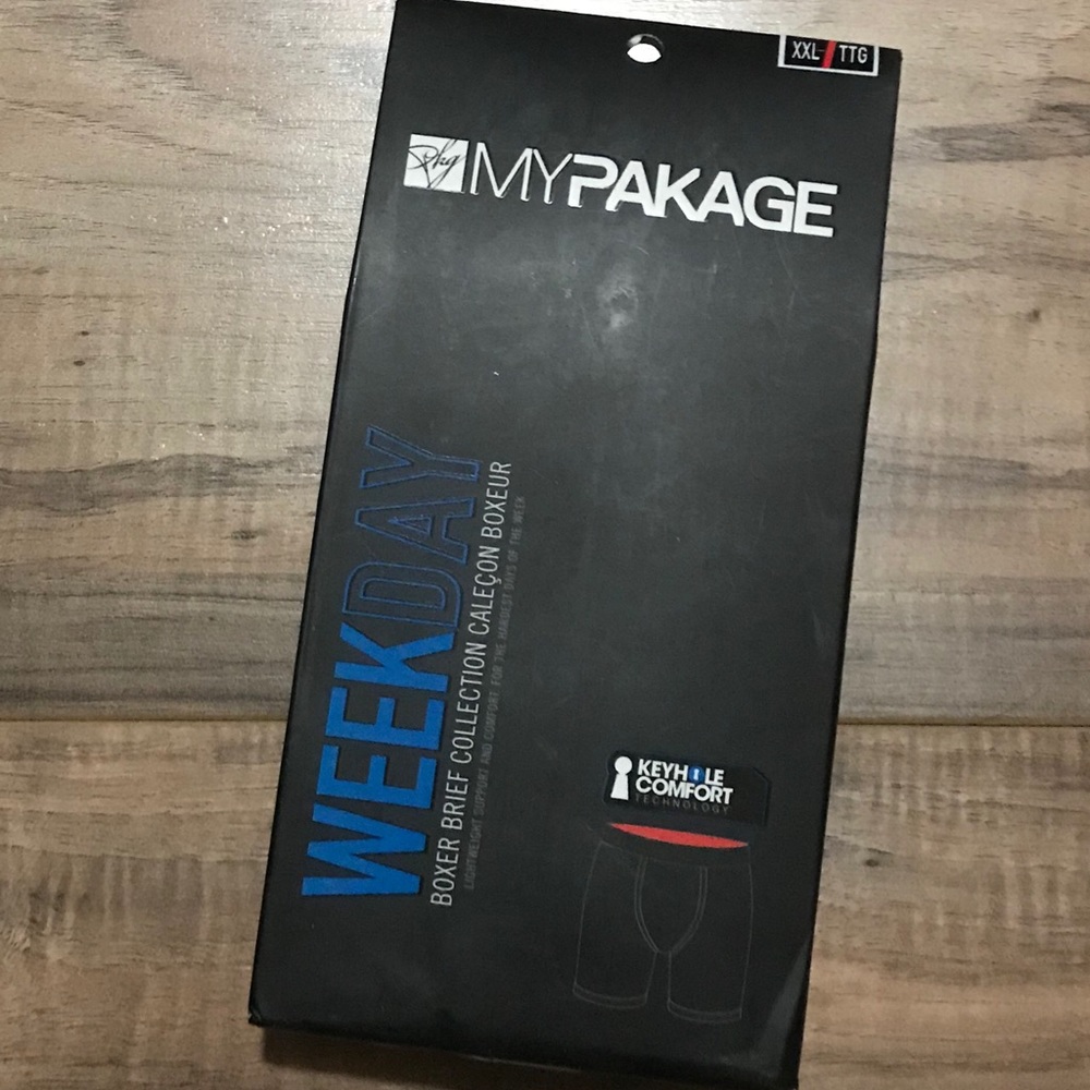 mypackage boxer brief XXL back/red 38-40”W